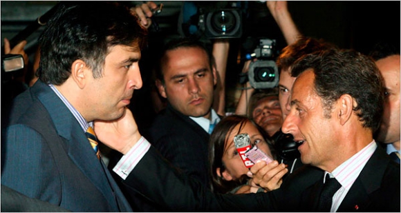 Саркози и Саакашвили