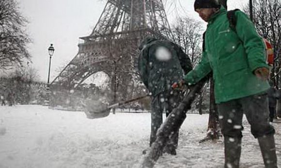Франция в снегу