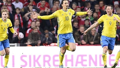 Дания 2:2 Швеция