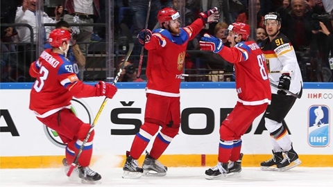 ЧМ-2016, Чемпионат мира по хоккею, четвертьфинал: Россия 4:1 Германия