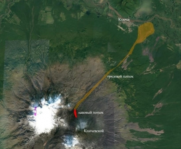 Извержение Ключевского вулкана на Камчатке набирает силу