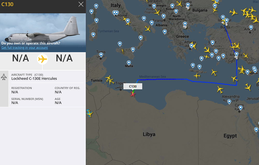 В Ливию прибыл еще один военный «транспортник»