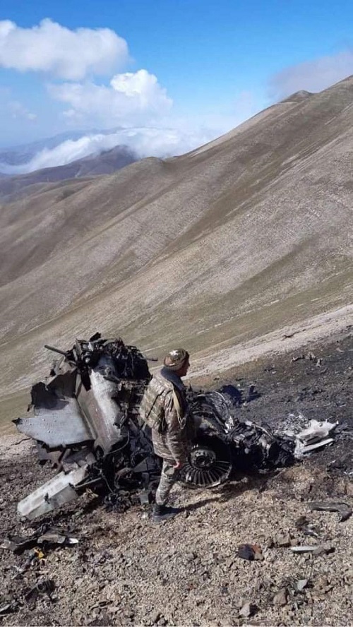 Минобороны Армении опубликовало фото своего «сбитого Турцией» истребителя Су-25