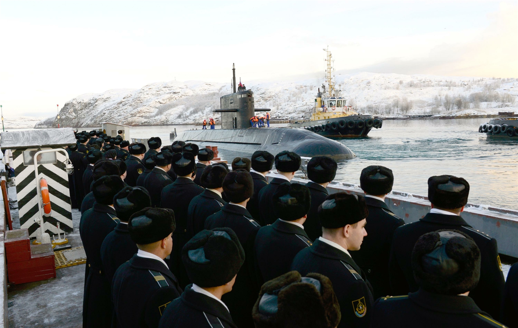 Шойгу на базе подводных лодок Северного флота