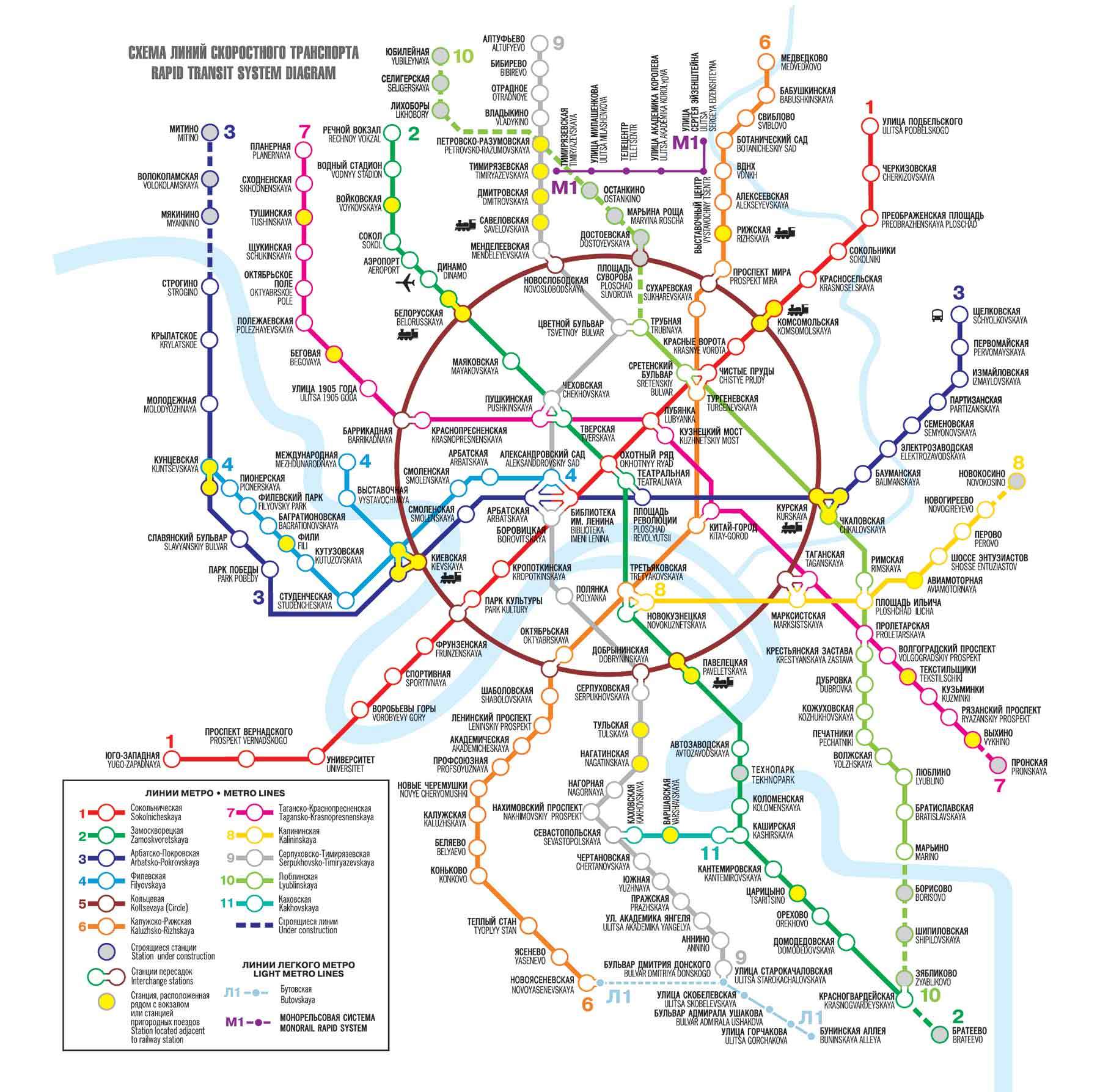 Карта метро около метро