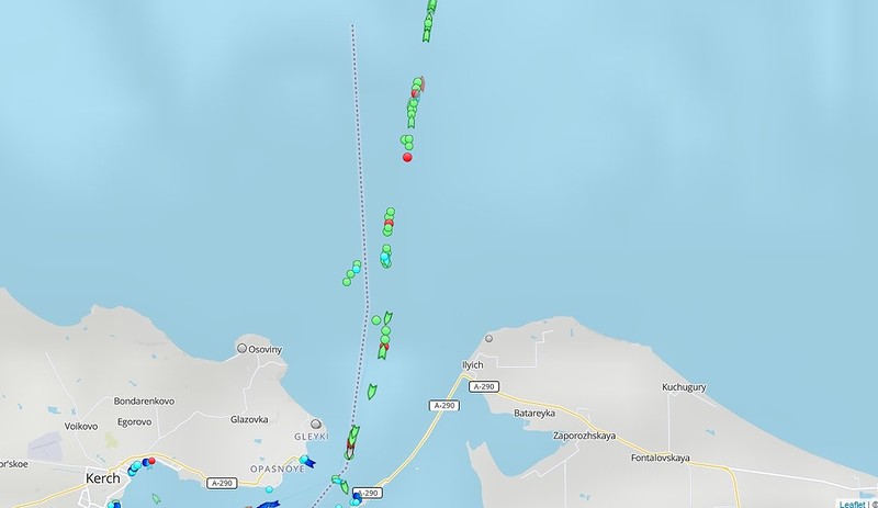 Керченский пролив азовское море карта