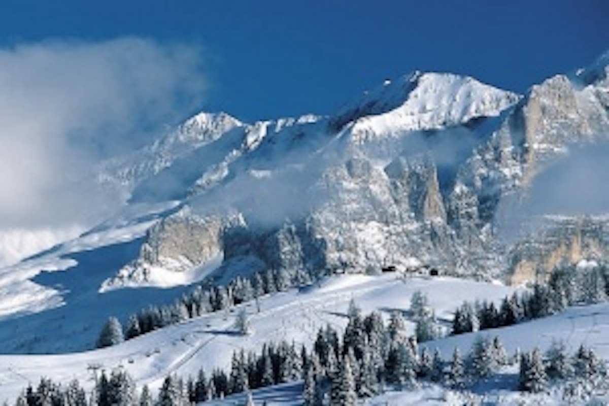 Италия Альпы горнолыжный курорт