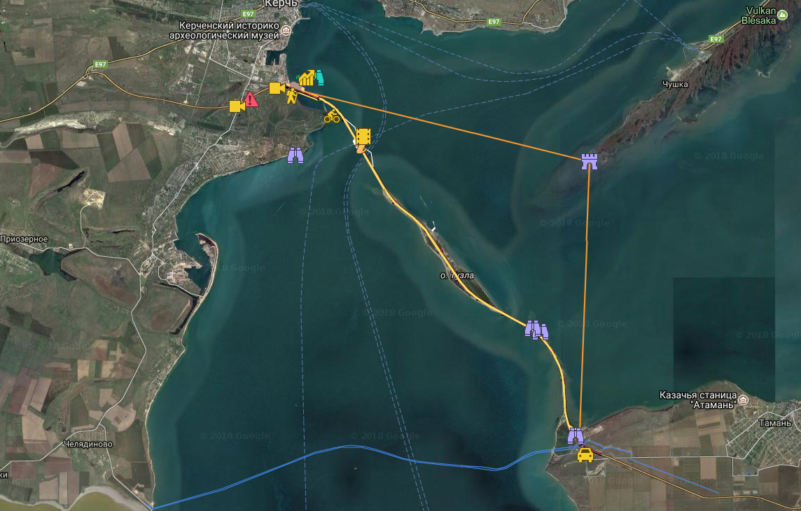 Карта крымский мост онлайн
