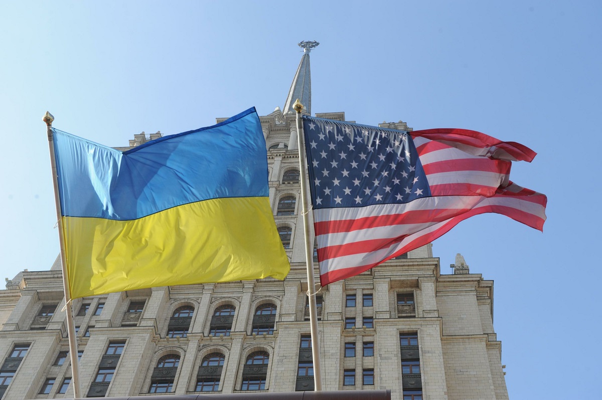 Флаг сша на украине