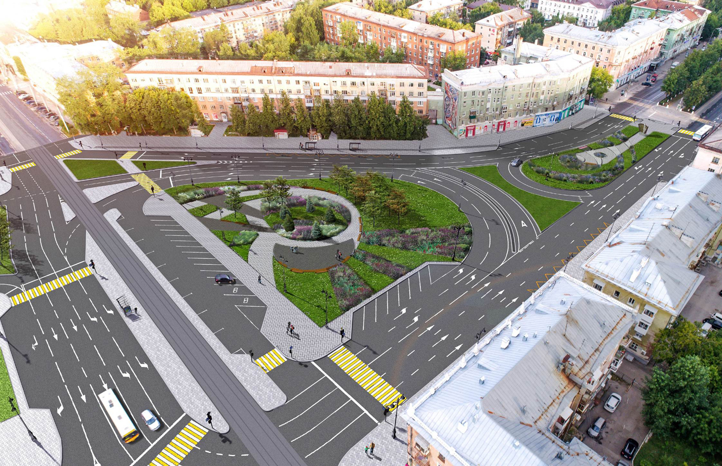 Проект реконструкции Комсомольского проспекта Пермь