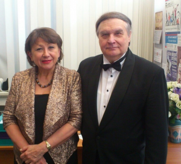 На фото: Ирина Шарапова с Юрием Марусиным