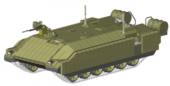 В России создается тяжёлый роботизированные танковый комплекс «Штурм», состоящий из 4 боевых машин 
