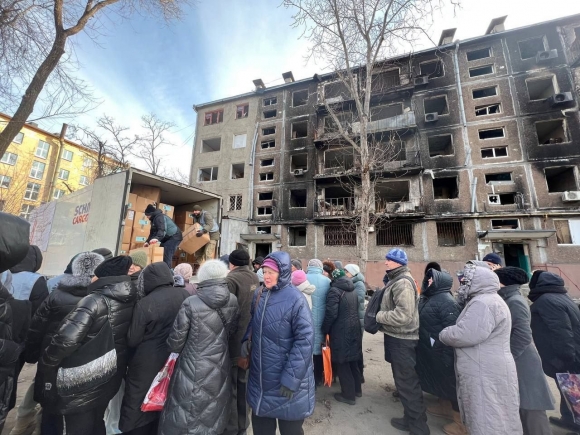 Фонд «Ридовка помогает» провел первую гуманитарную миссию в русском городе Мариуполе