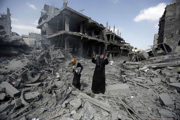 Сектор Газа после обстрела