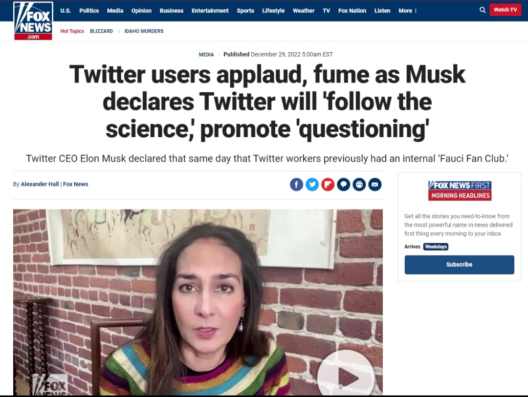 Илон Маск заявил, что Твиттер* будет продвигать скептицизм по отношению к научным данным