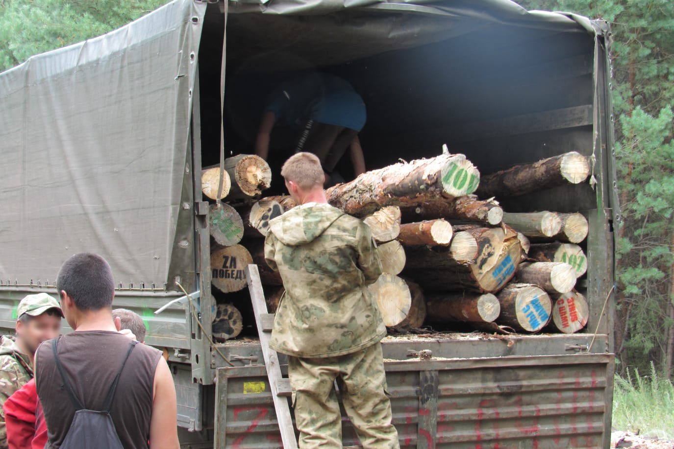 Как я побывал на заготовке брёвен и дров для армии