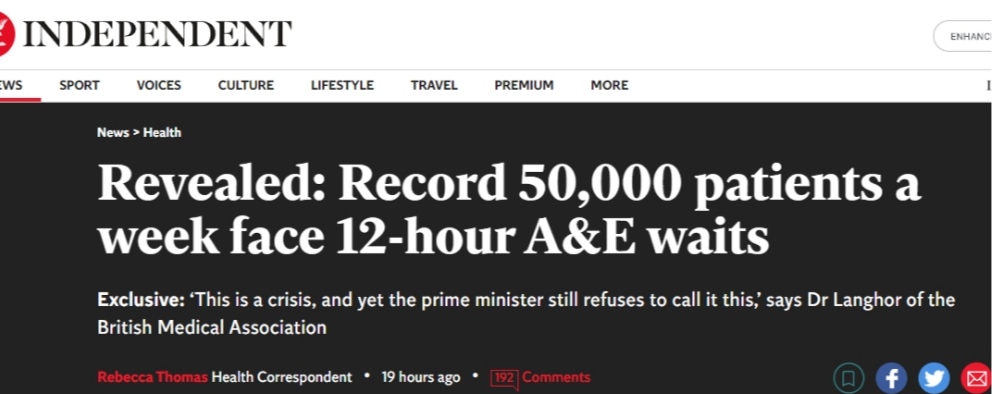 Кризис в Британии: очереди за неотложной помощью составляют более 12 часов